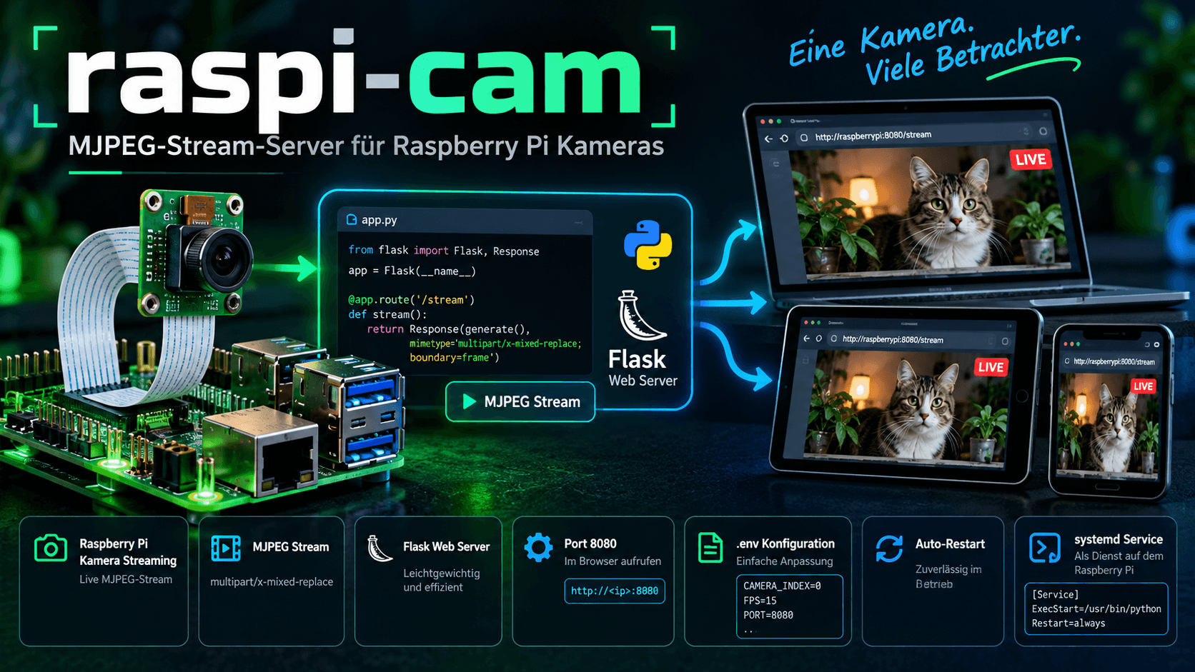 Raspi-Cam MJPEG Streaming